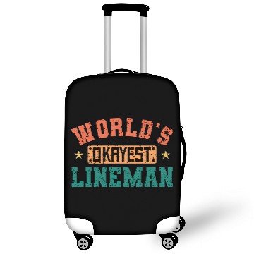 Discover World s Okayest Lineman Vintage Football Lineman Luggage Covers
