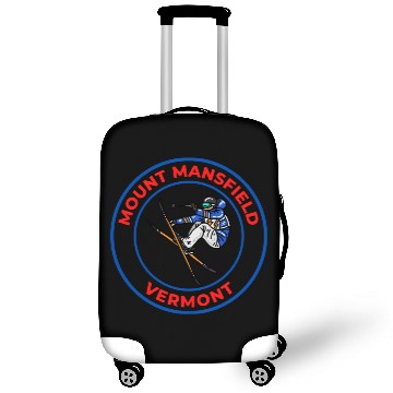 Discover Retro Skiing Mount Mansfield Vermont Souvenir Luggage Covers