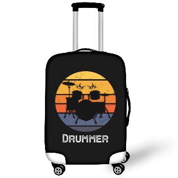 Discover Funny Drummer Art For Men Women Drum Set Drumming Luggage Covers