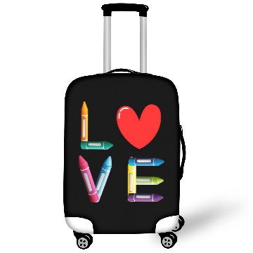 Discover Pre-K Teacher Preschool Day Love Teachers Crayon Luggage Covers