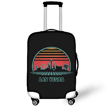 Discover Las Vegas City Skyline 80S Style Luggage Covers