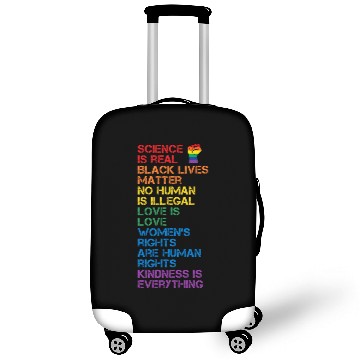 Discover Science Is Real Black Lives Matter Lgbt Blm Fist Luggage Covers
