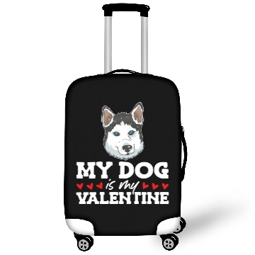 Discover My Dog Is My Valentine Date Cute Doggy Luggage Covers