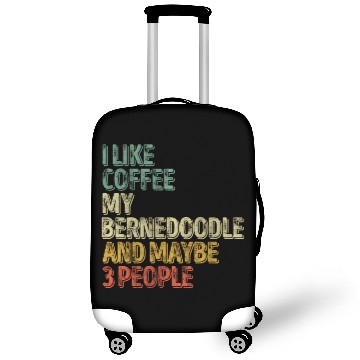 Discover I Like Coffee My Bernedoodle And Maybe 3 People Luggage Covers