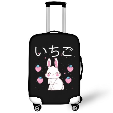 Discover Strawberry Milk Bunny Aesthetic Vaporwave Anime Luggage Covers