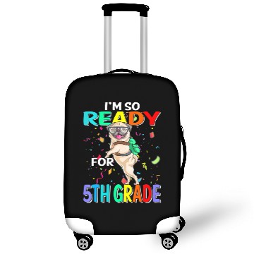 Discover I'm Ready To Crush 5th Grade Funny Pug Back To Sch Luggage Covers