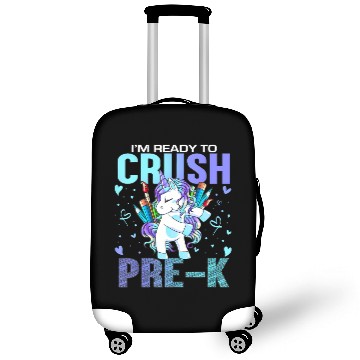Discover Ready to Crush Pre-K Back To School Pre K Unicorn Luggage Covers