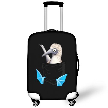 Discover Bird Drawing Fancy Blue Foot Booby In Pocket Luggage Covers