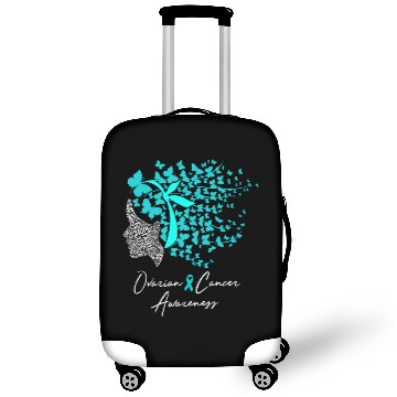 Discover Ovarian Cancer Awareness Teal Butterflies Luggage Covers