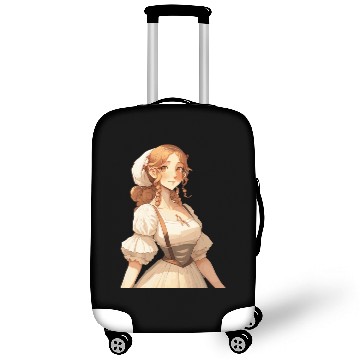 Discover Cute Cottagecore Farm Girl Anime Solarpunk Luggage Covers
