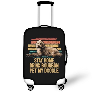 Discover Pet My Doodle Retro Goldendoodle Dog Dad Doodle Luggage Covers