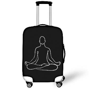 Discover Yoga Teacher Namaste One Line Meditation Buddhism Luggage Covers