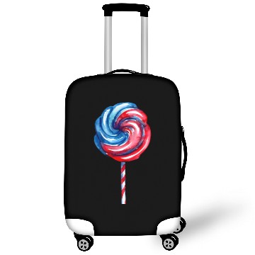 Discover USA 4th of July - Red White and Blue Lollipop Luggage Covers