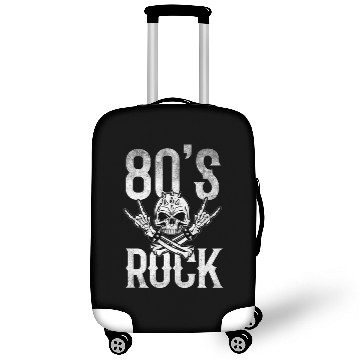 Discover 80S Rock And Roll Distressed Music Guitar Band Luggage Covers
