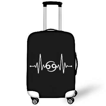 Discover Heartbeat Cancer Zodiac Sign Luggage Covers