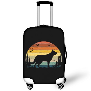 Discover German Shepherd Vintage Retro Mom Dad Pet Lover Luggage Covers