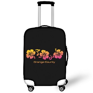 Discover Orange County California Hibiscus Souvenir Luggage Covers