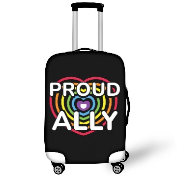 Discover Proud Ally Rainbow Heart LGBTQIA Pride Month v01 Luggage Covers