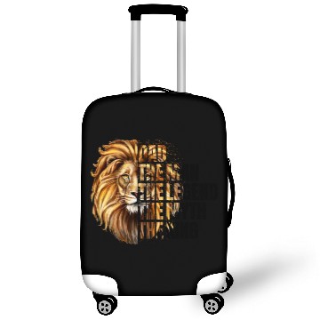Discover Dad the Man the Legend Leopard Lion Png Luggage Covers
