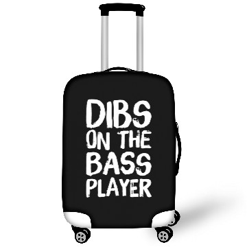 Discover Dibs On The Bass Player Funny Guitar Band Player Luggage Covers
