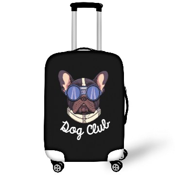 Discover Frenchie Dog Club Pilot Dog Lover Frenchie Luggage Covers