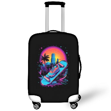 Discover Skateboarding Skateboard Skates 80s 90s Retro Luggage Covers