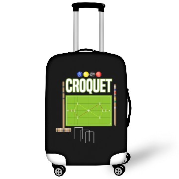 Discover Croquet Player Garden Croquet Golf Sport Luggage Covers