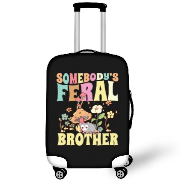 Discover Somebody's Feral Brother Wild Bro Opossum Groovy Luggage Covers