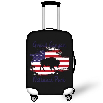 Discover grand canyon national park buffalo Luggage Covers gifts