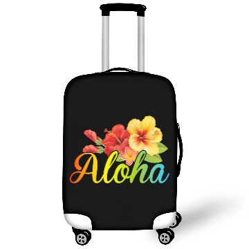Discover Awesome Aloha Luggage Covers Hawaiian Hibiscus Flowers Surf