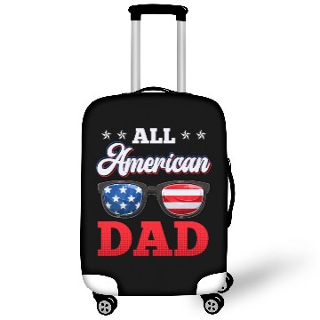 Discover All American Dad Independence Day Party USA Father Luggage Covers