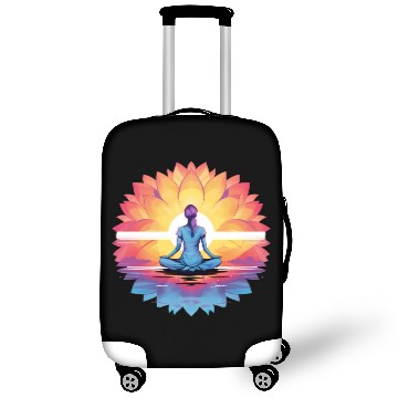 Discover Women's Yoga Meditation Lotus Design Luggage Covers