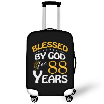 Discover Vintage Blessed By God For 88 Years Old Happy 88Th Luggage Covers