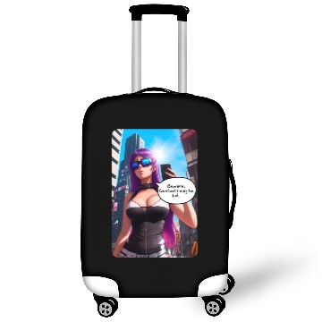 Discover Cyberpunk Waifu Influencer Design 5 Luggage Covers