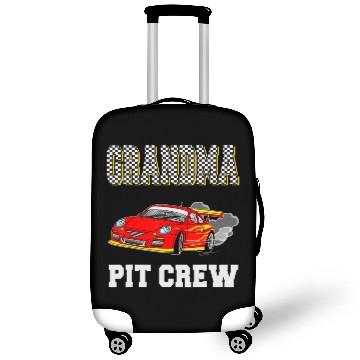 Discover Grandma Pit Crew Birthday Racing Car Theme Race Luggage Covers