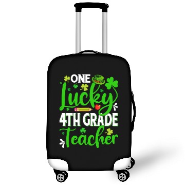 Discover Saint Patrick'S Day One Lucky 4Th Grade Teacher Sh Luggage Covers