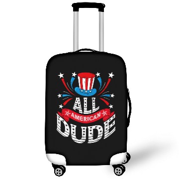 Discover All American Dude American Pride US Patriot Luggage Covers