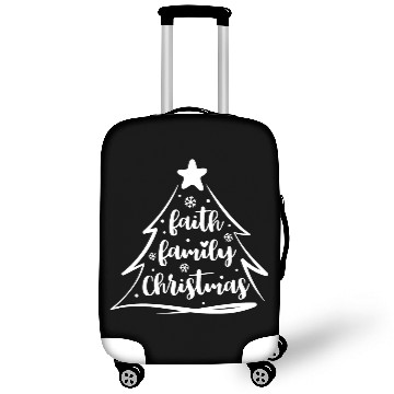 Discover Faith Family Christmas - Christmas Tree Luggage Covers