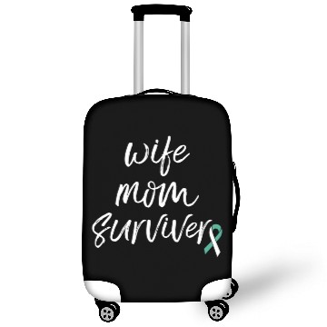 Discover Cervical Cancer Awareness Products Ribbon Survivor Luggage Covers