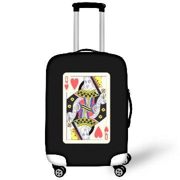 Discover Queen Of Hearts Playing Card Halloween Luggage Covers