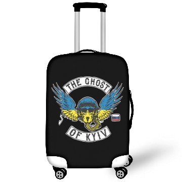 Discover The Ghost Of Kyiv Stand With Ukraine Luggage Covers
