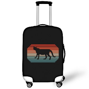 Discover Retro Cheetah Alive Big Cat Lion Fan Luggage Covers