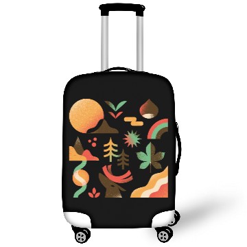 Discover Autumn Mountain Landscape Luggage Covers