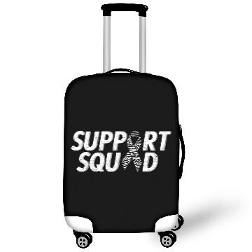 Discover Support Squad Zebra Ribbon Carcinoid Cancer Awaren Luggage Covers