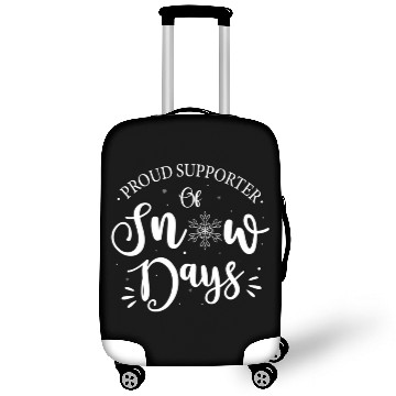 Discover Proud Supporter Of Snow Days Winter Luggage Covers