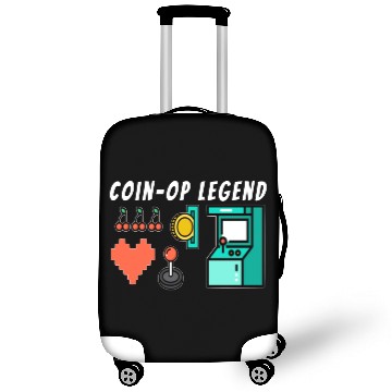 Discover Coin Op Legend Arcade Gaming 80s Retro Gamer Luggage Covers