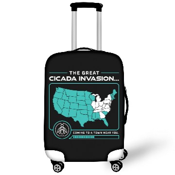 Discover Cicada Invasion Coming To These States In Us Map Luggage Covers