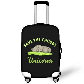 Discover Save The Chubby Rhinos Save The Rhinos Sleeping Luggage Covers