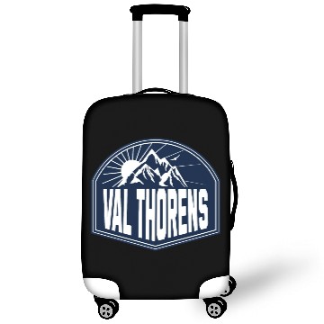 Discover Val Thorens France Vintage Snowboard Luggage Covers