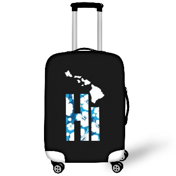 Discover Hawaii Hi Hibiscus Blues Luggage Covers